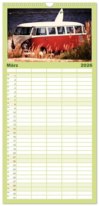 Oldtimer auf Tour (CALVENDO Familienplaner 2026)