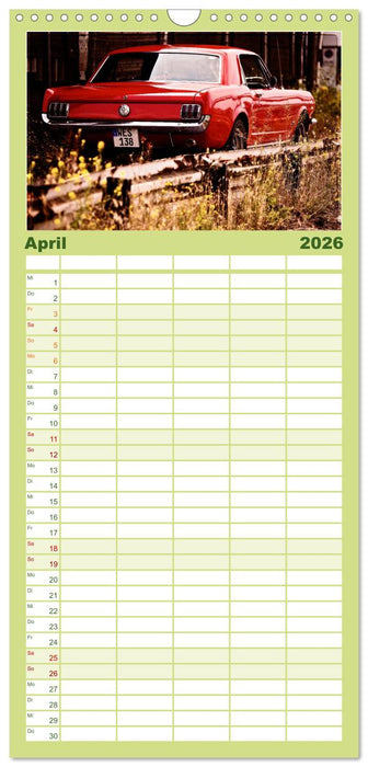 Oldtimer auf Tour (CALVENDO Familienplaner 2026)