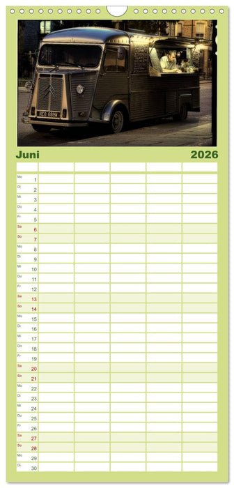 Oldtimer auf Tour (CALVENDO Familienplaner 2026)