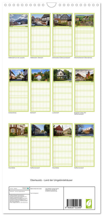 Oberlausitz - Land der Umgebindehäuser (CALVENDO Familienplaner 2026)