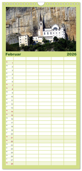 Romantisches Fernweh - Gardasee (CALVENDO Familienplaner 2026)