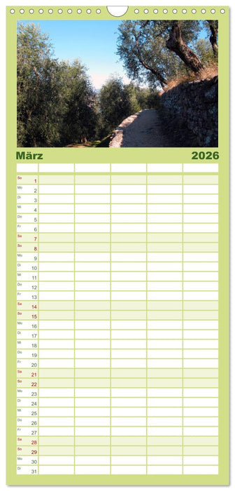 Romantisches Fernweh - Gardasee (CALVENDO Familienplaner 2026)