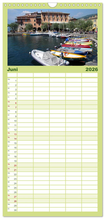 Romantisches Fernweh - Gardasee (CALVENDO Familienplaner 2026)