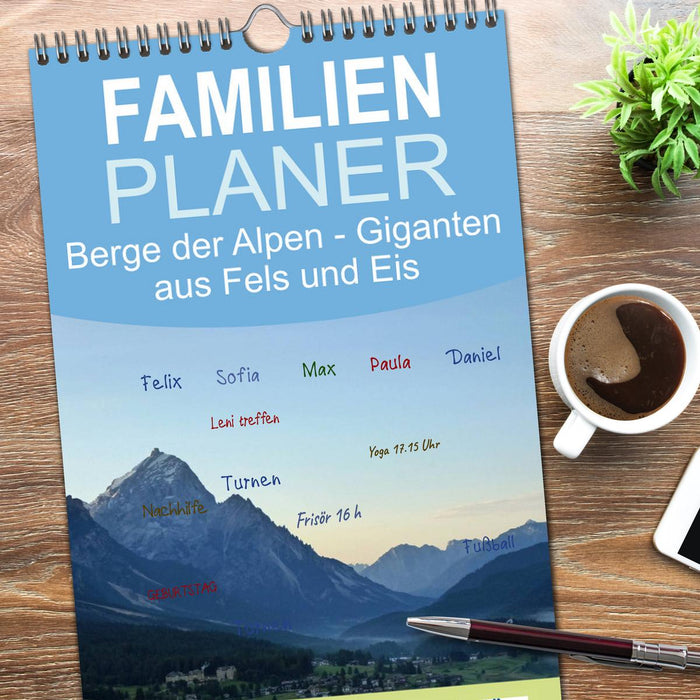 Berge der Alpen - Giganten aus Fels und Eis (CALVENDO Familienplaner 2026)