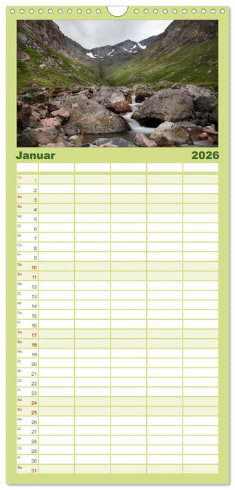 Schottland - magischen Orten auf der Spur (CALVENDO Familienplaner 2026)