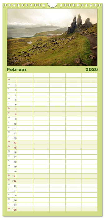 Schottland - magischen Orten auf der Spur (CALVENDO Familienplaner 2026)