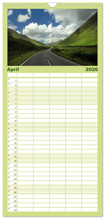 Schottland - magischen Orten auf der Spur (CALVENDO Familienplaner 2026)