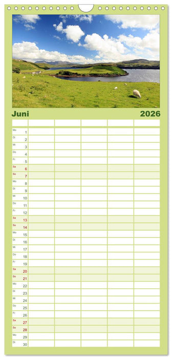 Schottland - magischen Orten auf der Spur (CALVENDO Familienplaner 2026)