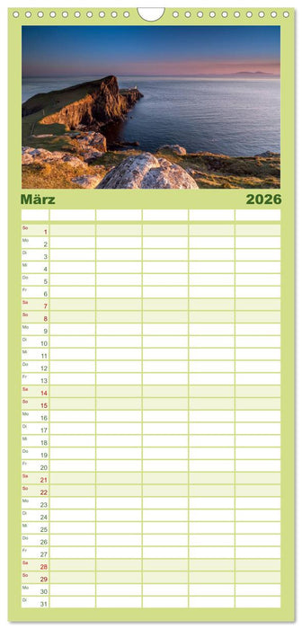 Schottland - Scotland - Alba (CALVENDO Familienplaner 2026)