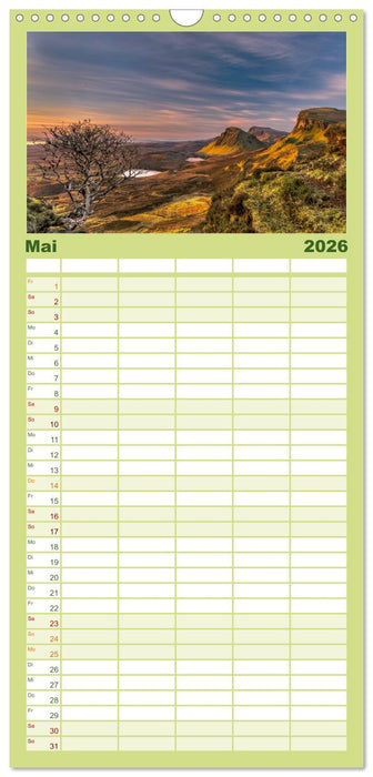 Schottland - Scotland - Alba (CALVENDO Familienplaner 2026)