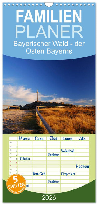 Bayerischer Wald - der Osten Bayerns (CALVENDO Familienplaner 2026)