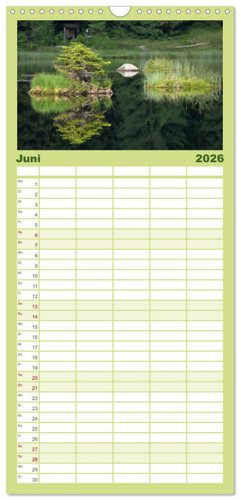 Bayerischer Wald - der Osten Bayerns (CALVENDO Familienplaner 2026)