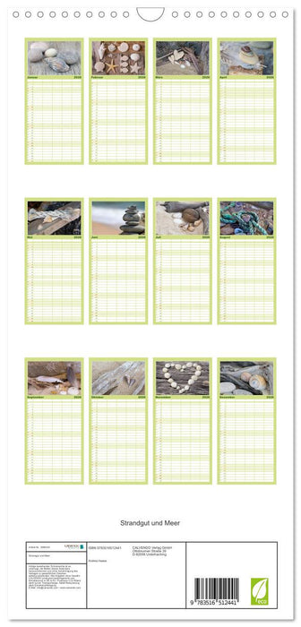 Strandgut und Meer (CALVENDO Familienplaner 2026)