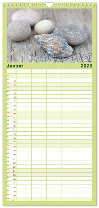 Strandgut und Meer (CALVENDO Familienplaner 2026)