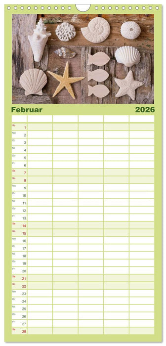 Strandgut und Meer (CALVENDO Familienplaner 2026)