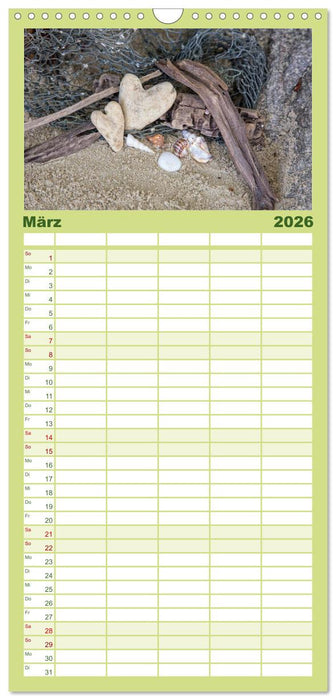 Strandgut und Meer (CALVENDO Familienplaner 2026)