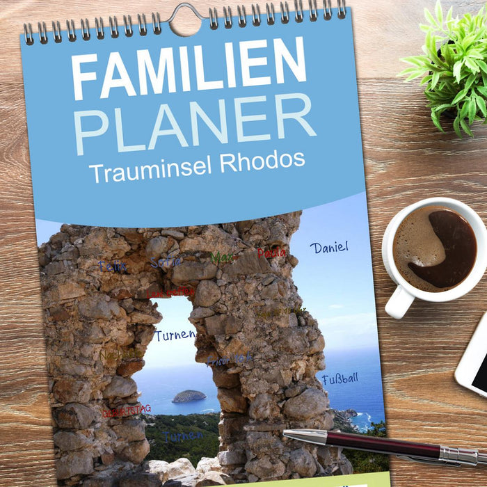 Trauminsel Rhodos (CALVENDO Familienplaner 2026)