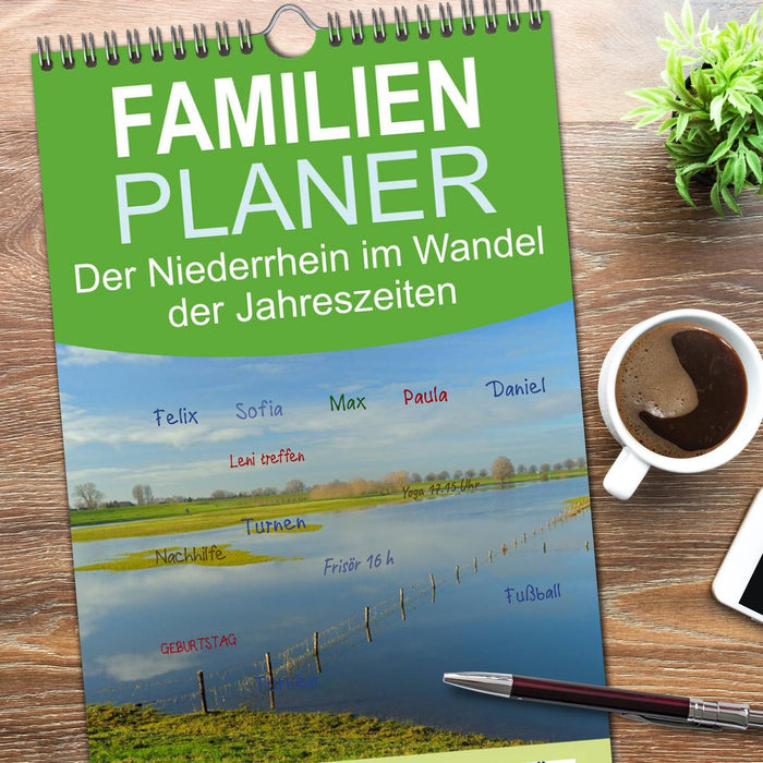 Der Niederrhein im Wandel der Jahreszeiten (CALVENDO Familienplaner 2026)