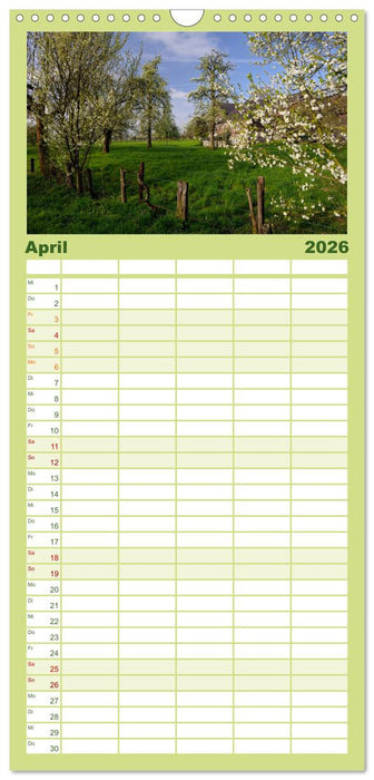 Der Niederrhein im Wandel der Jahreszeiten (CALVENDO Familienplaner 2026)