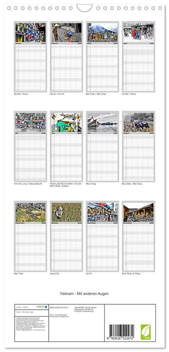 Vietnam - Mit anderen Augen (CALVENDO Familienplaner 2026)