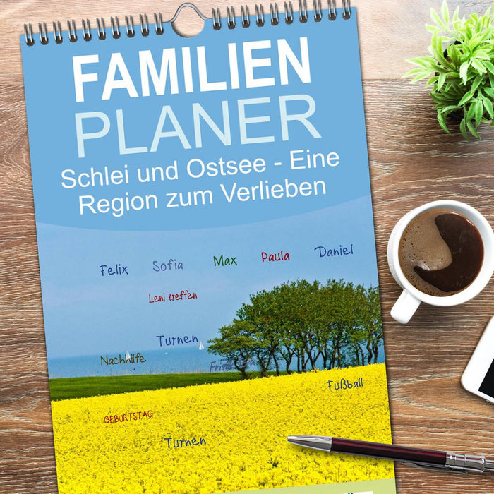 Schlei und Ostsee - Eine Region zum Verlieben (CALVENDO Familienplaner 2026)