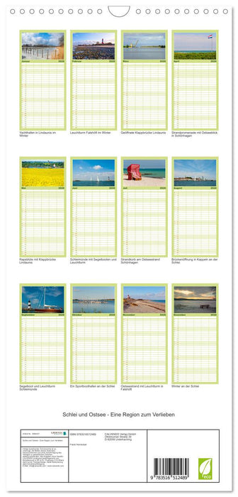 Schlei und Ostsee - Eine Region zum Verlieben (CALVENDO Familienplaner 2026)