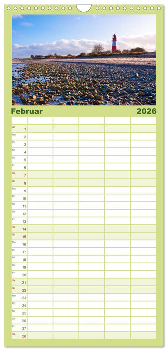 Schlei und Ostsee - Eine Region zum Verlieben (CALVENDO Familienplaner 2026)