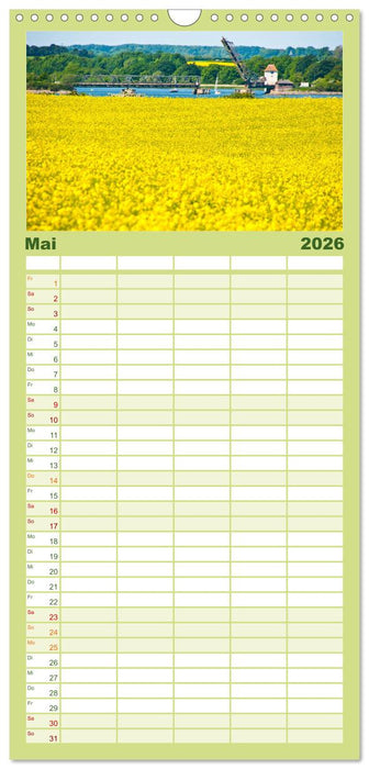 Schlei und Ostsee - Eine Region zum Verlieben (CALVENDO Familienplaner 2026)