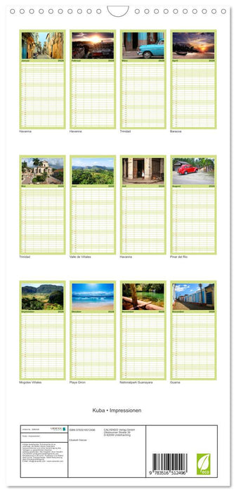 Kuba • Impressionen (CALVENDO Familienplaner 2026)
