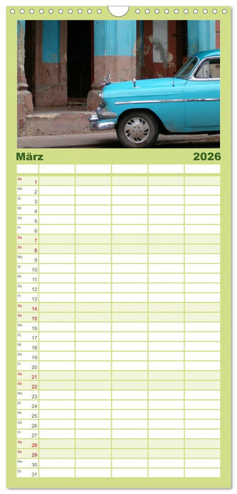 Kuba • Impressionen (CALVENDO Familienplaner 2026)