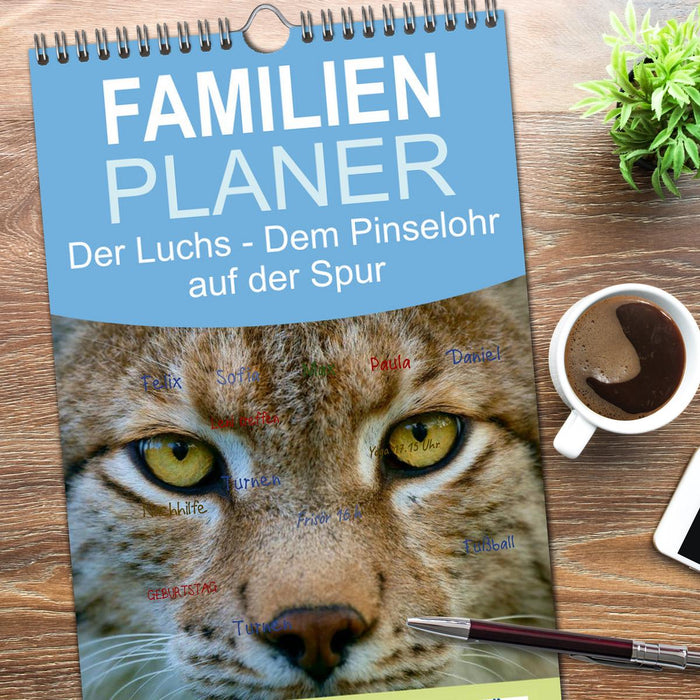 Der Luchs - Dem Pinselohr auf der Spur (CALVENDO Familienplaner 2026)