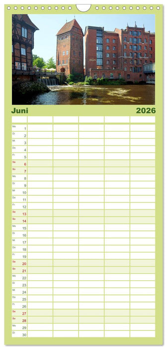 Lüneburg - Die Salz- und Hansestadt (CALVENDO Familienplaner 2026)