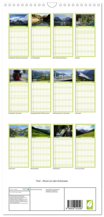 Tirol – Rund um den Achensee (CALVENDO Familienplaner 2026)