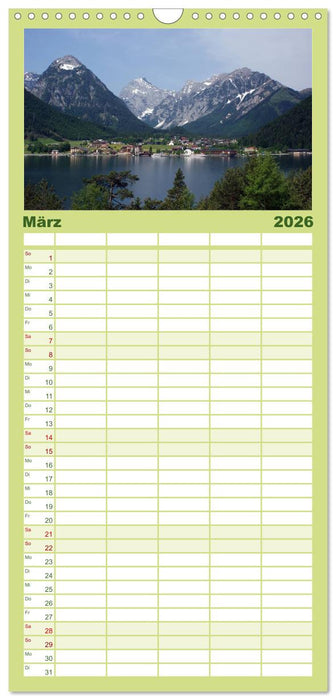 Tirol – Rund um den Achensee (CALVENDO Familienplaner 2026)