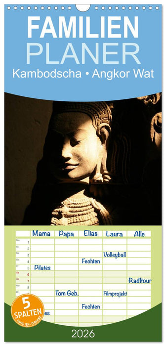 Kambodscha • Angkor Wat (CALVENDO Familienplaner 2026)