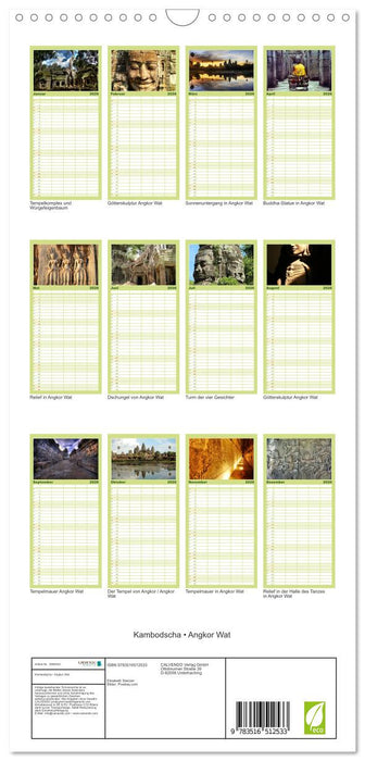 Kambodscha • Angkor Wat (CALVENDO Familienplaner 2026)