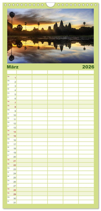 Kambodscha • Angkor Wat (CALVENDO Familienplaner 2026)