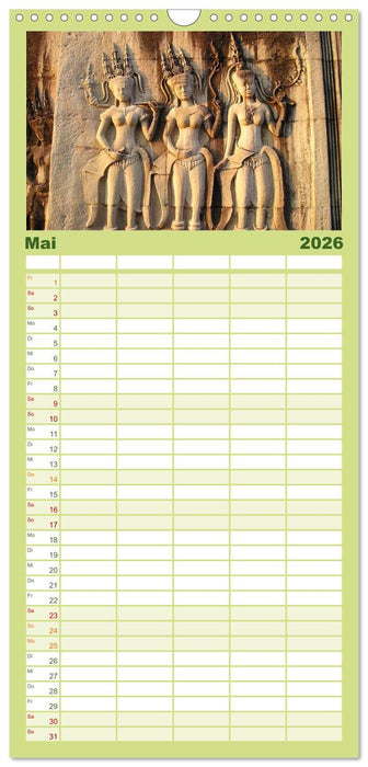 Kambodscha • Angkor Wat (CALVENDO Familienplaner 2026)