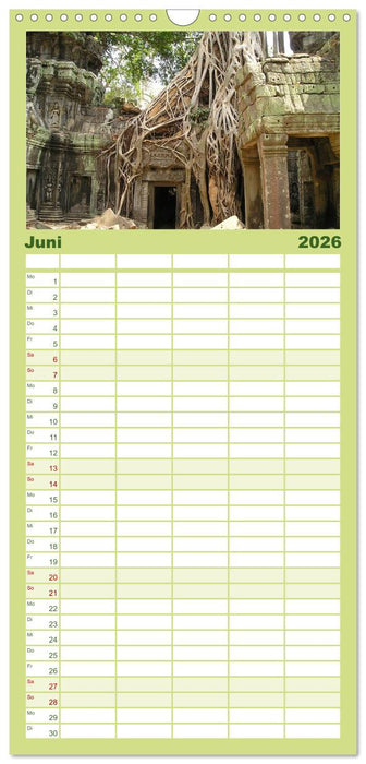 Kambodscha • Angkor Wat (CALVENDO Familienplaner 2026)