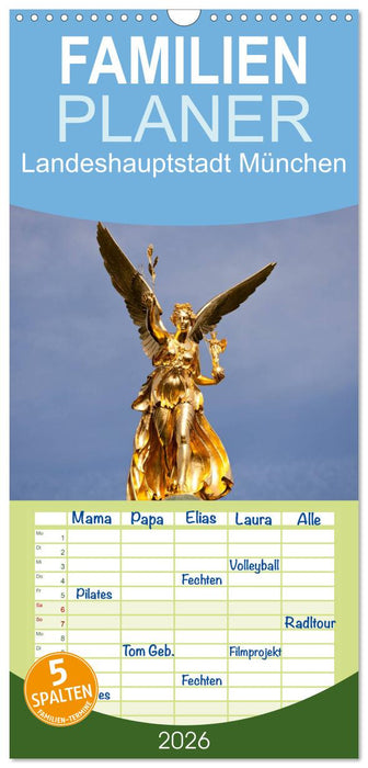 Landeshauptstadt München (CALVENDO Familienplaner 2026)