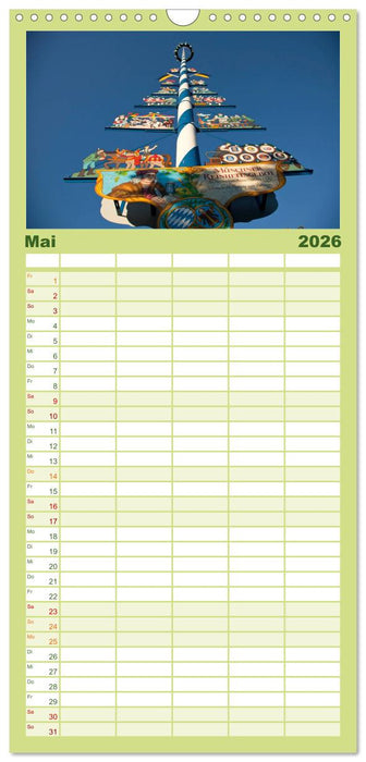 Landeshauptstadt München (CALVENDO Familienplaner 2026)