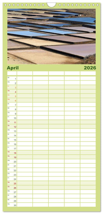 Vulkaninsel Lanzarote (CALVENDO Familienplaner 2026)