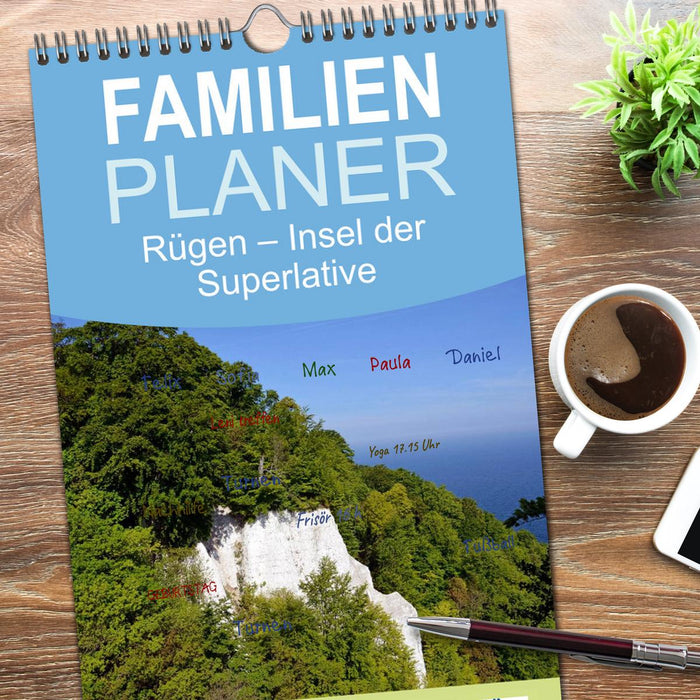 Rügen – Insel der Superlative (CALVENDO Familienplaner 2026)