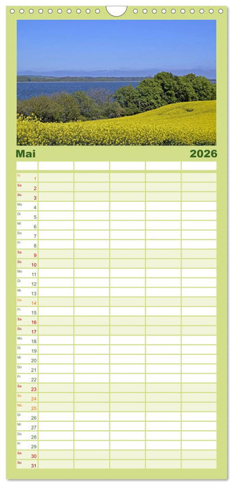 Rügen – Insel der Superlative (CALVENDO Familienplaner 2026)