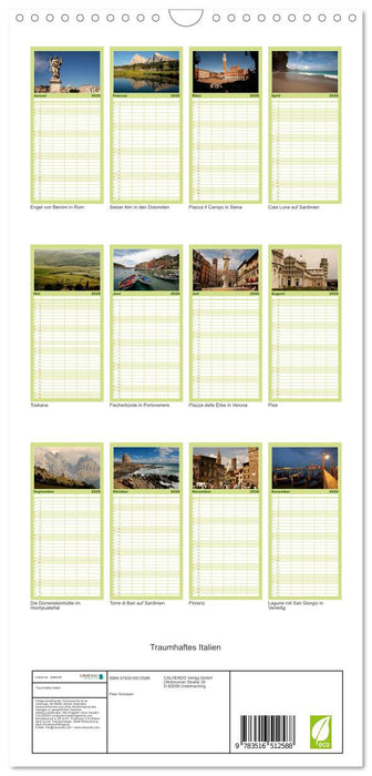Traumhaftes Italien (CALVENDO Familienplaner 2026)