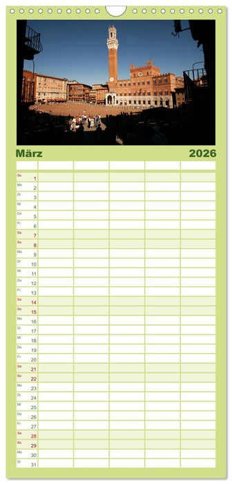 Traumhaftes Italien (CALVENDO Familienplaner 2026)