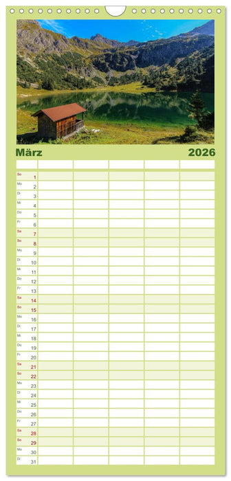 Das Oberstdorfer Allgäu (CALVENDO Familienplaner 2026)