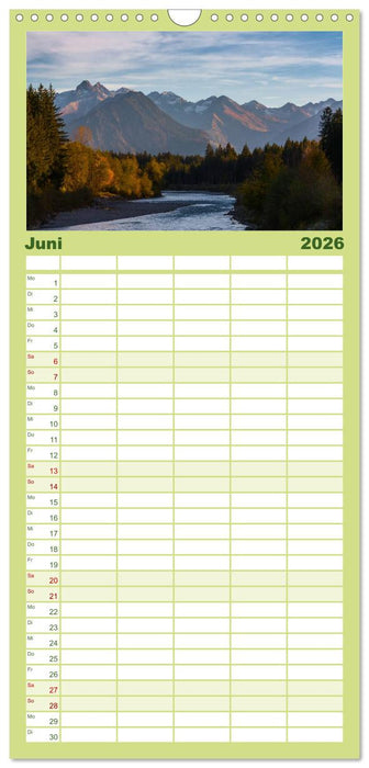 Das Oberstdorfer Allgäu (CALVENDO Familienplaner 2026)