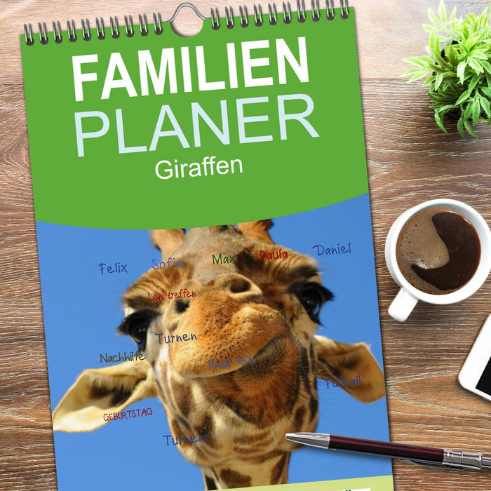 Giraffen (CALVENDO Familienplaner 2026)