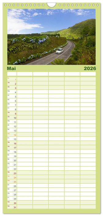 Azoren - São Miguel (CALVENDO Familienplaner 2026)